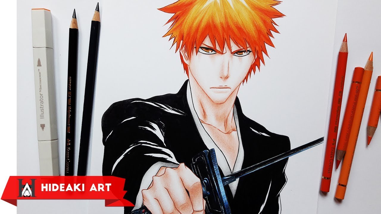 Speed Drawing Ichigo Kurosaki || Bleach