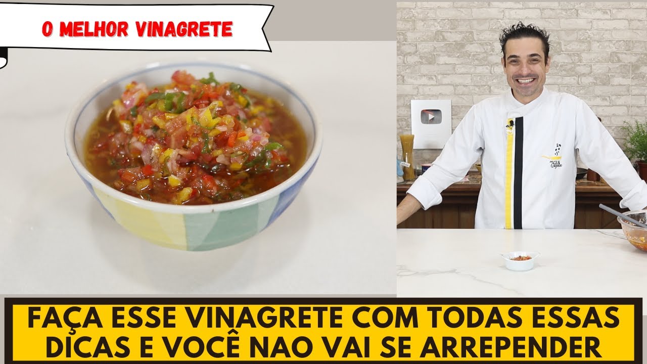 Para o seu churrasco ficar PERFEITO, não perca essa ideia de VINAGRETE