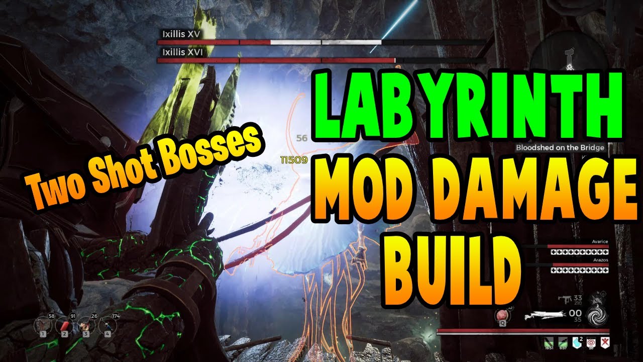 Remnant: From The Ashes - Labyrinth Armor Build - INSANE! Mod Damage
