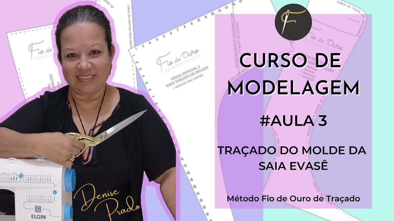 Modelagem de Saia Evasê - aula 3