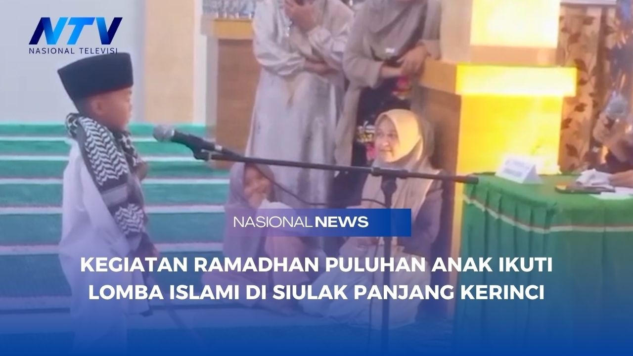 KEGIATAN RAMADHAN PULUHAN ANAK IKUTI LOMBA ISLAMI DI SIULAK PANJANG KERINCI