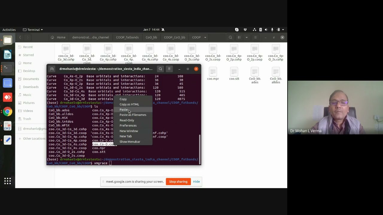 How to use COOP utility (mprop)  in siesta to study COOP and PDOS ? : Dr Mohan L Verma