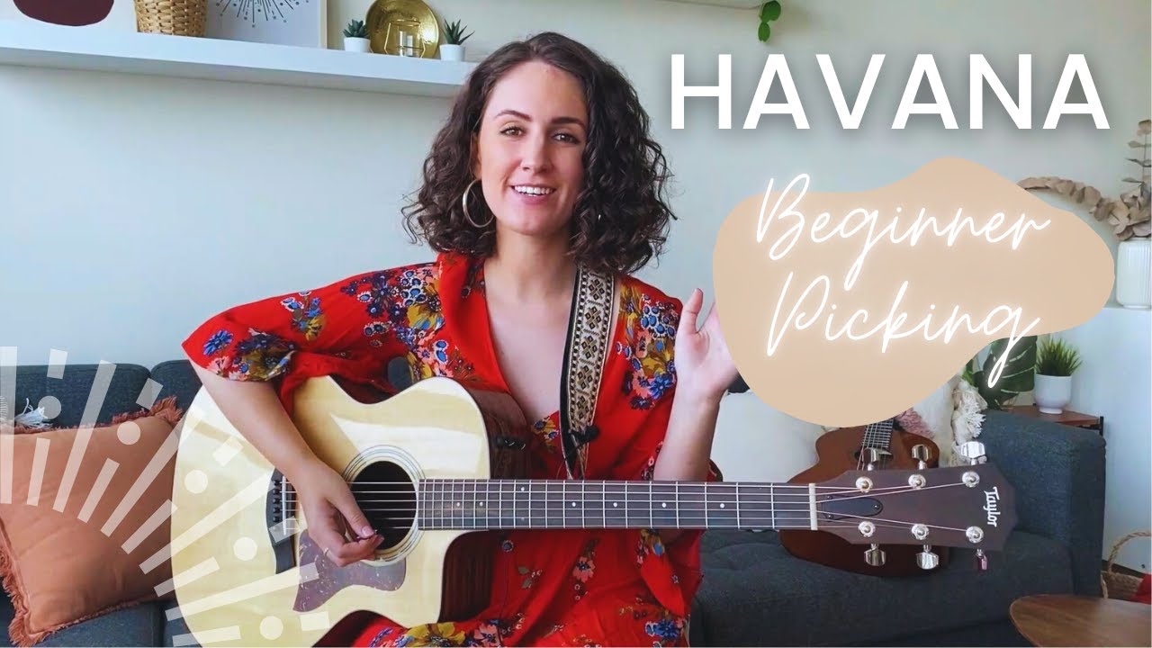 Havana - EASY FINGER PICKING Guitar Lesson Tutorial - Camila Cabello #beginnerguitar