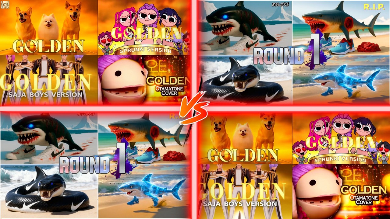 HUNTR_X -  GOLDEN 🆚 ITALIAN BEAINROT 🆚 SODA POP 🆚 MCQUEEN TILES HOP EDM RUSH