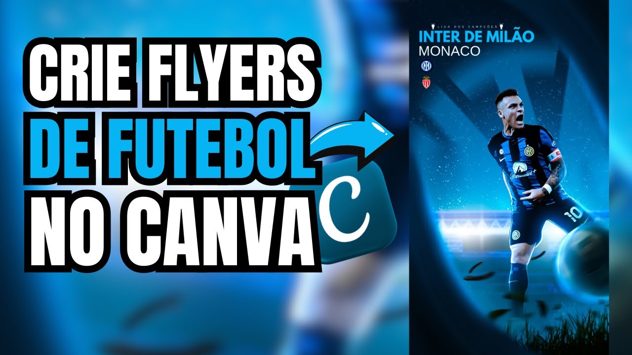 APRENDA a criar FLYER Esportivo de FUTEBOL - PASSO A PASSO