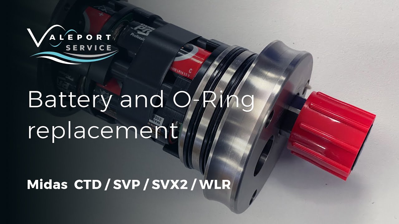 Valeport Service - Midas SVX2 / SVP / CTD Battery and O ring Replacement