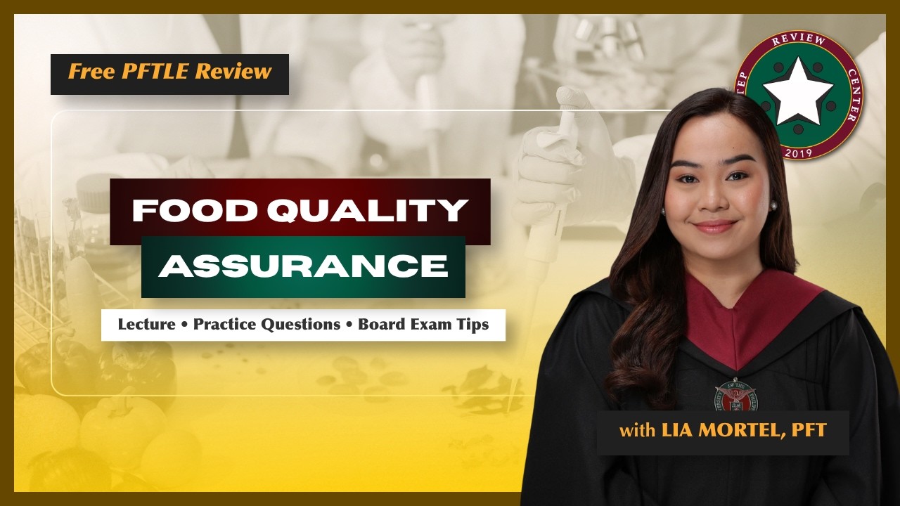 [PFTLE] Food Quality Assurance | Free PFTLE 2026 Review | Upstep Review Center