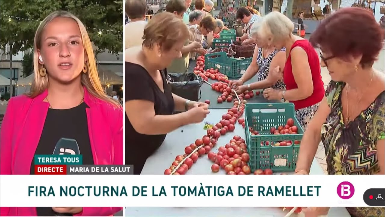 Feria del Tomate de Ramillete de Maria de la Salut en Mallorca. 08/08/2025.