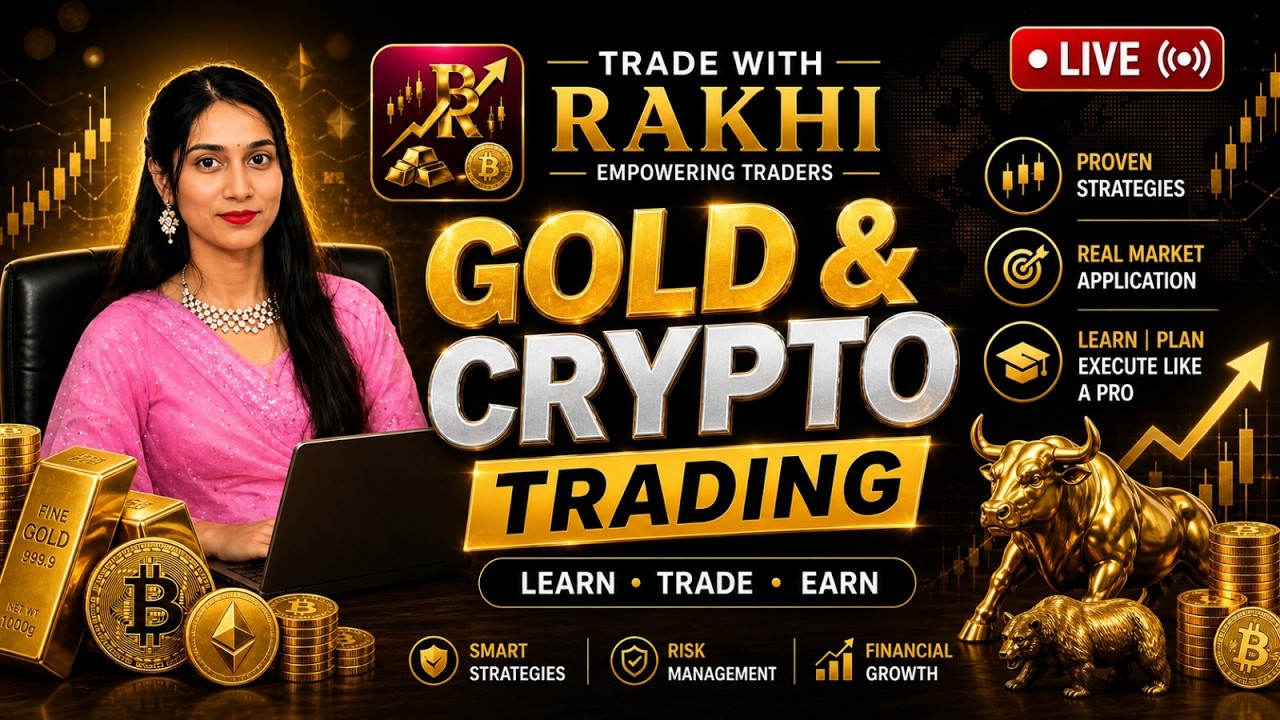 🔴LIVE GOLD TRADING /XAUUSD LIVE /BTCUSDLIVE #crypto #goldtrading  #livetrading #gold@Tradewithrakhi