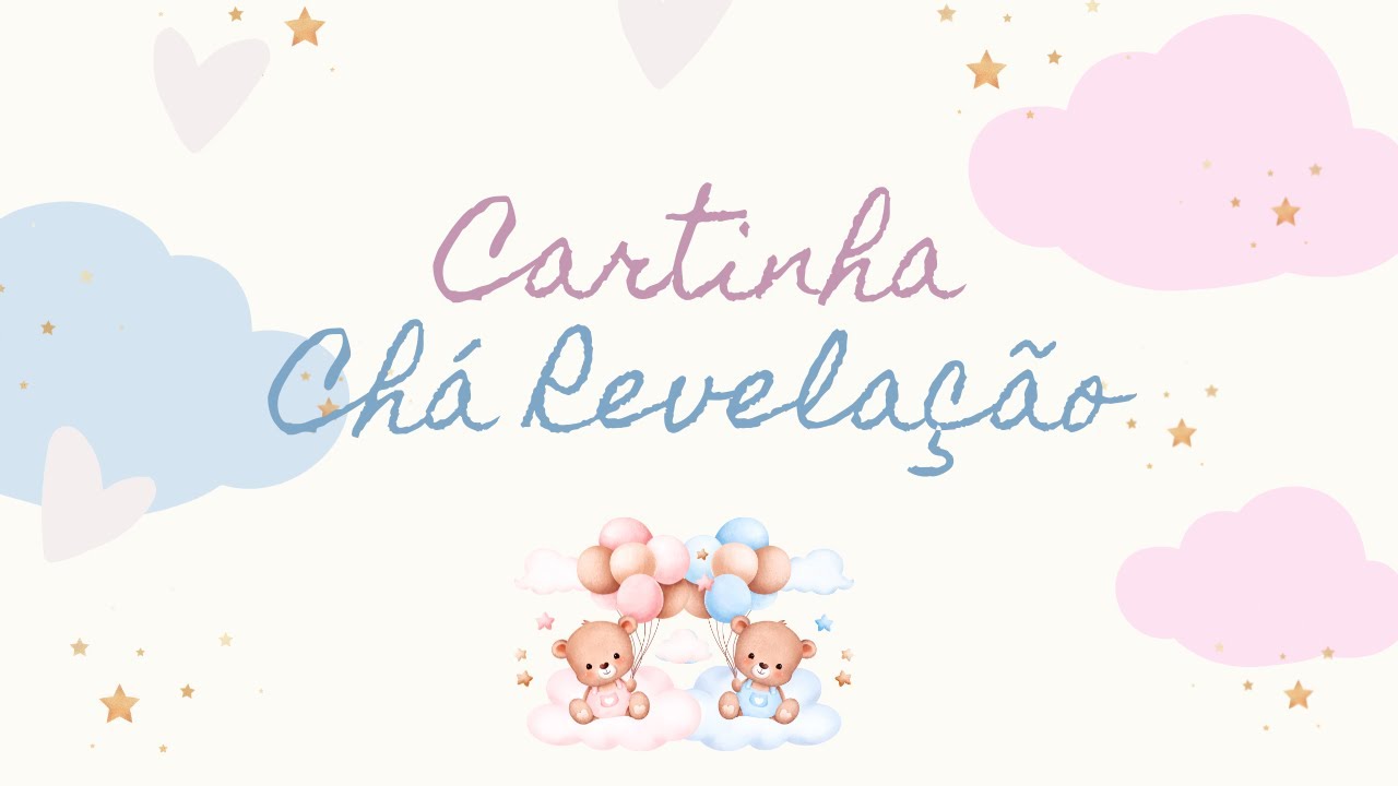 Cartinha Ch&aacute; Revela&ccedil;&atilde;o💜💙 - Voz de Beb&ecirc; 👶(Carta do beb&ecirc; para os pais e fam&iacute;lia) #charevelacao