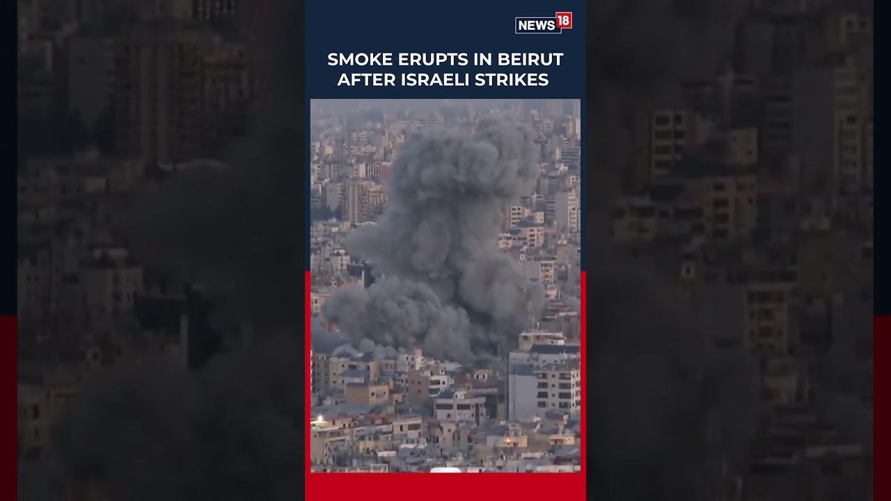 Thick Smoke Billowed Over Beirut After A Renewed Israeli Airstrike Targeted Haret Hreik N18S