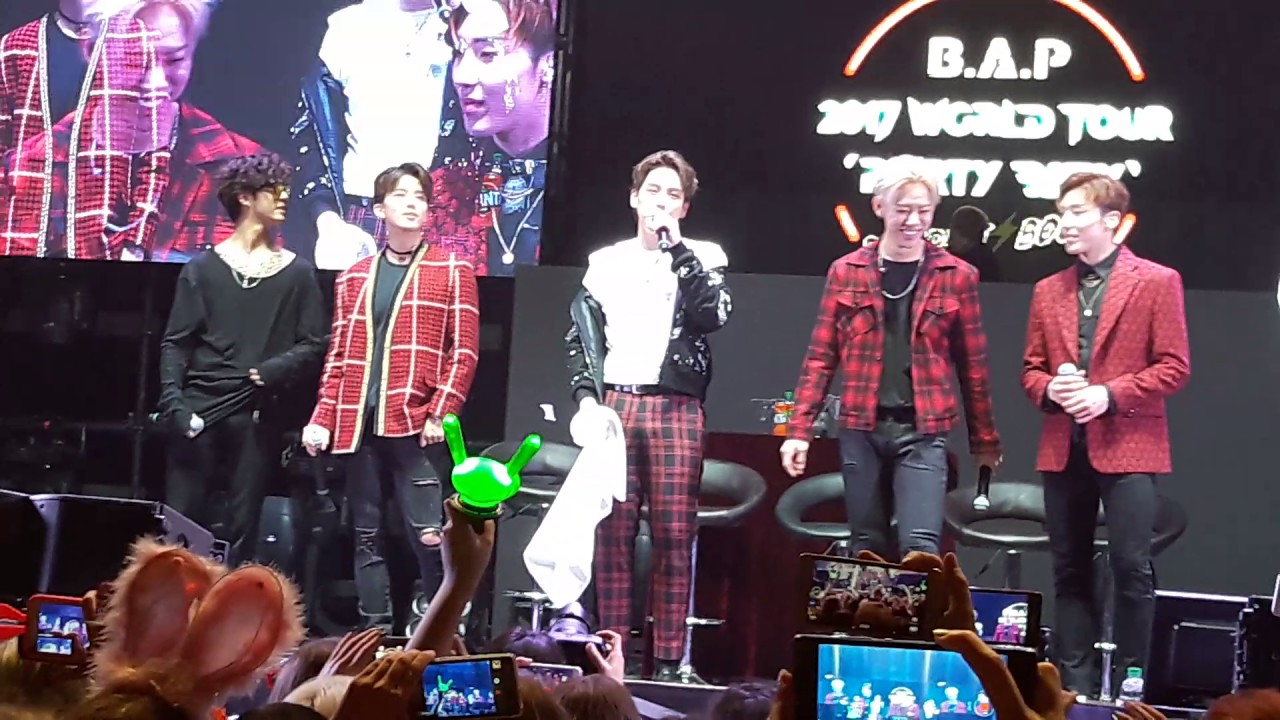 B.A.P speak in hungarian Budapest Boom Party Baby 170507