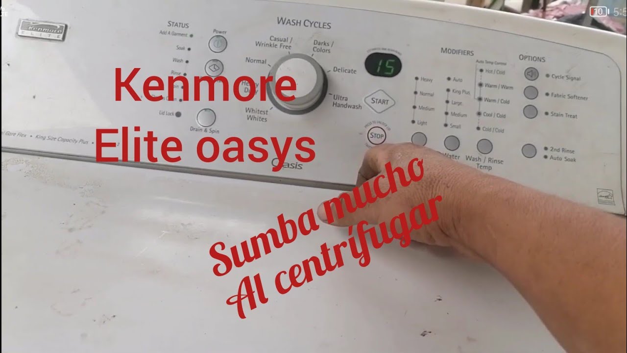 lavadora Kenmore élite oasis fuga de 💧 por reten baleros dañados