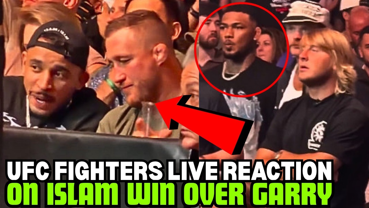 Живая реакция бойцов UFC на победу Ислама Махачева над Иэном Гэрри на UFC 330