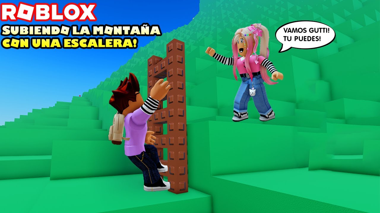 Subiendo  la Montaña Mas Alta de Roblox Usando Solo Una Escalera! YE LEAA! 😃🤪😵