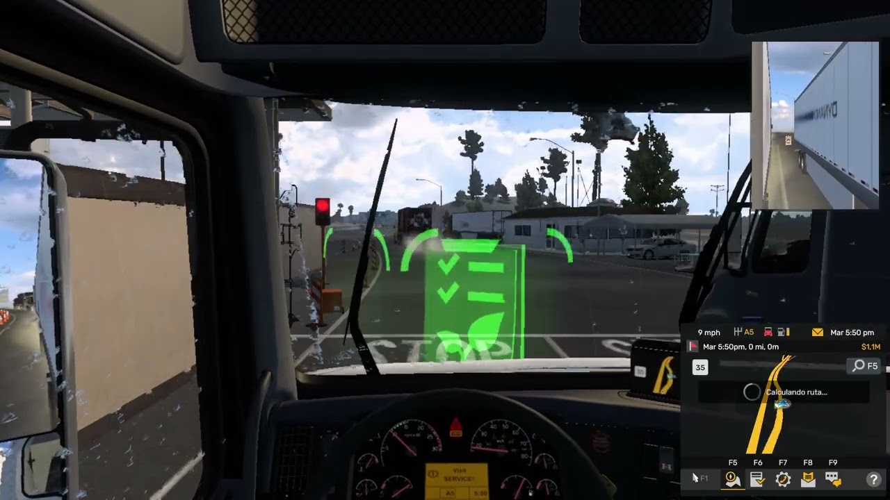 ☃️Jugando a American Truck Simulator Sin Comentar MOD NIEVE