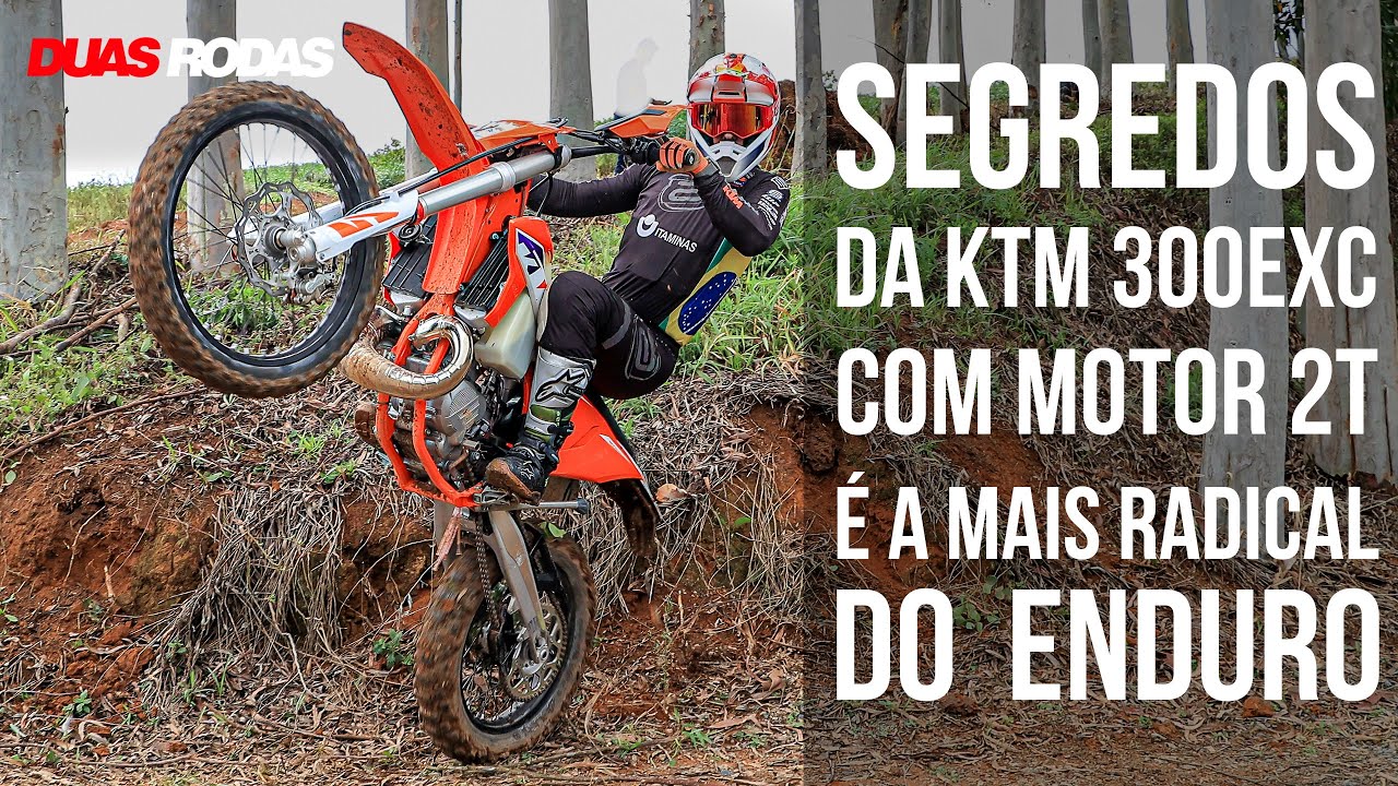 SEGREDOS DA KTM 300EXC QUE TRAZ MOTOR 2T E CARBURADOR. ELA É A MOTO MAIS RADICAL DO ENDURO