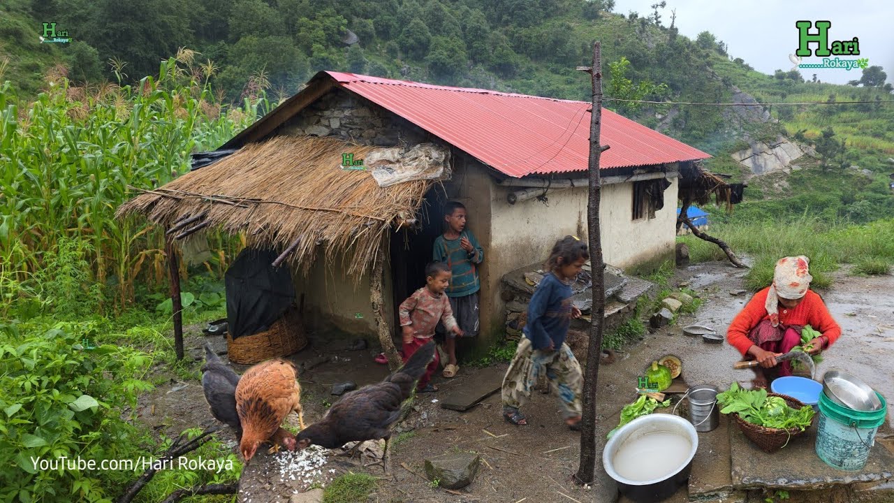 Simple The Best Nepali Mountain Village Lifestyle | Traditional Nepali Village Food | Village Life