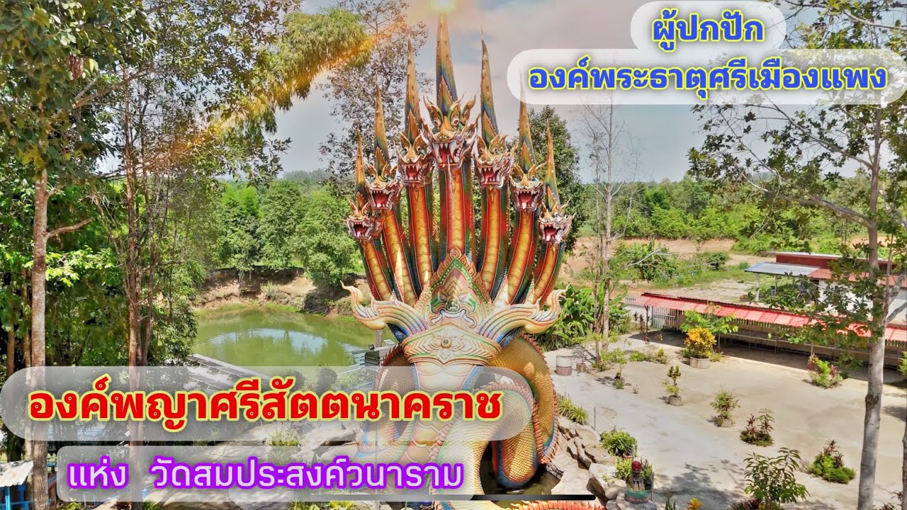 พญาศรีสัตตนาคราช ผู้ปกปักพระธาตุดอนแพง ณ วัดสมประสงค์วนาราม