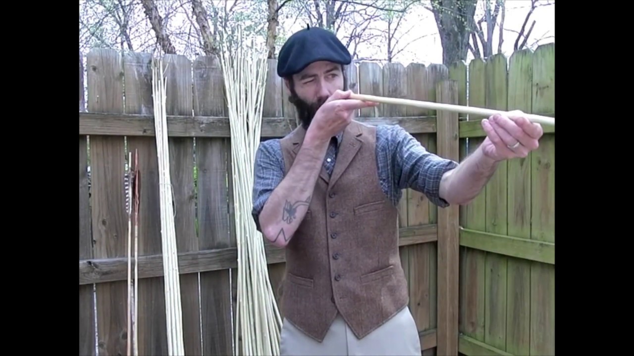 Straightening Willow Shoots for Darts and Arrows