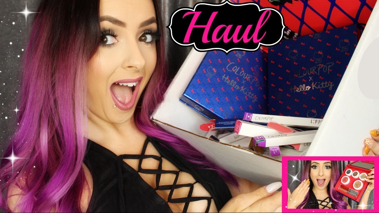 Hello Kitty Makeup HAUL & TRY ON!!