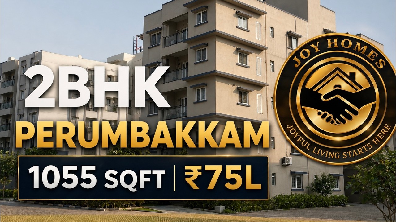 Premium Apartment for Sale in Bolineni IRIS, Perumbakkam | 2BHK Flat |  1055 Sq Ft | @ 75 Lakhs