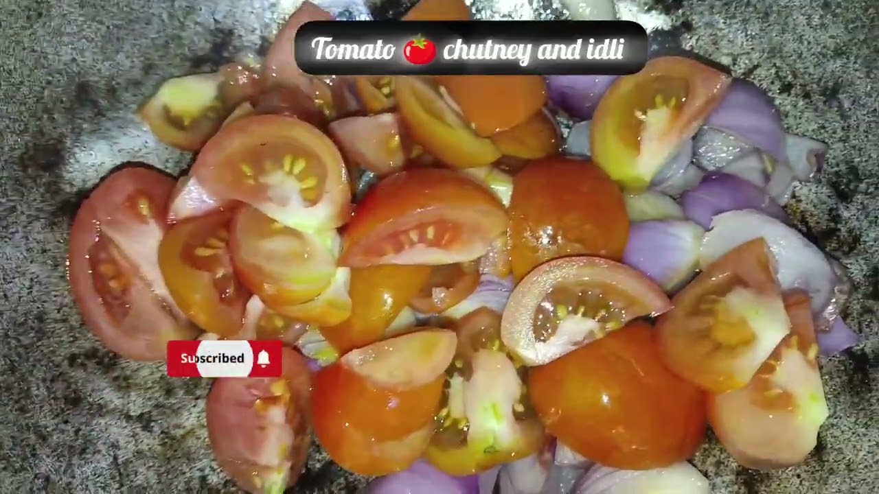Night 🌃 dinner 🍽️ recipes 🥣 tomato 🍅 chutney and idli 🧿🥥🍃