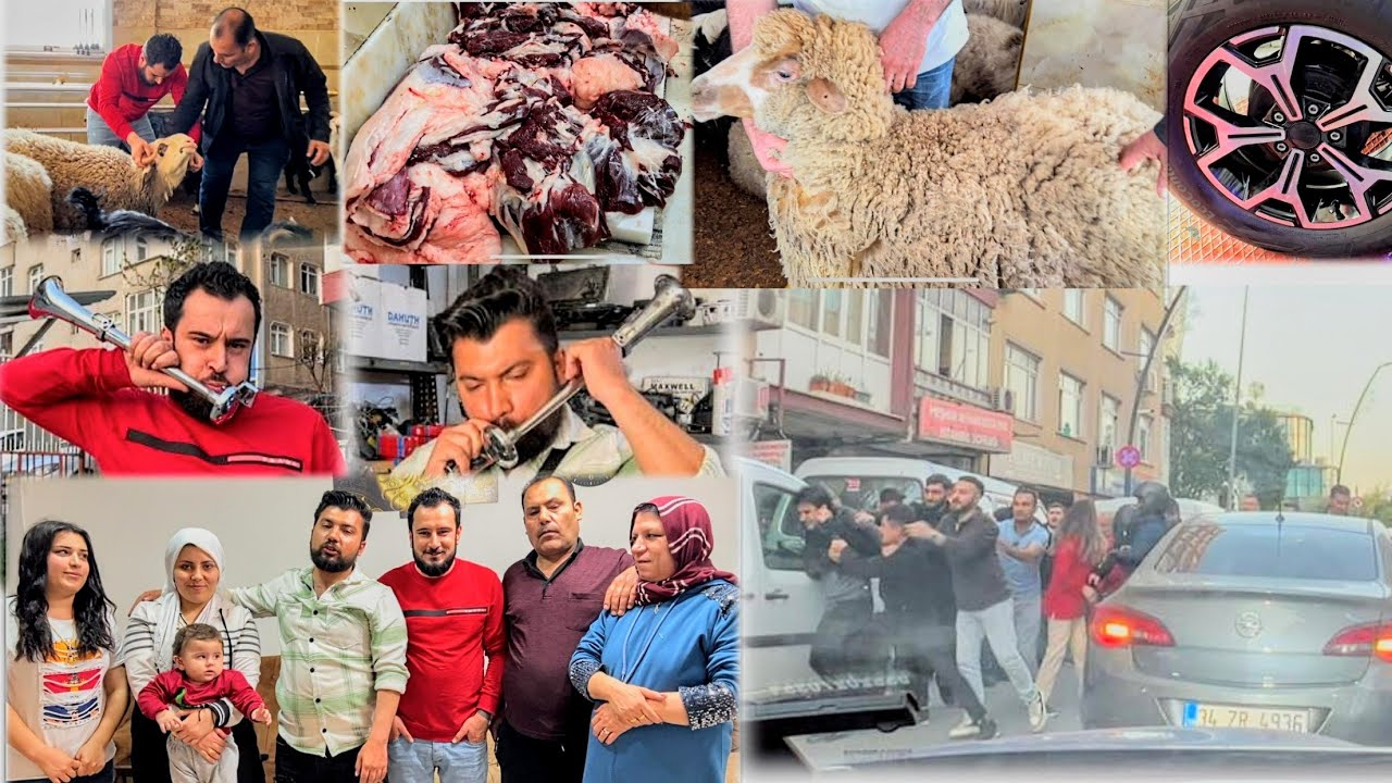 صار حادث ودخلنا بنص المشاكل أنا ومحي الدين 😱 ودبحنا خروف🐏 ندر مشان السيارة 🚗وركبت جانت جديد للسيارة😍