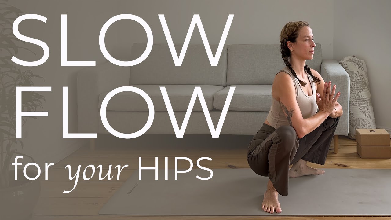 Slow Flow Vinyasa for Hips | 35 Min Yoga Flow