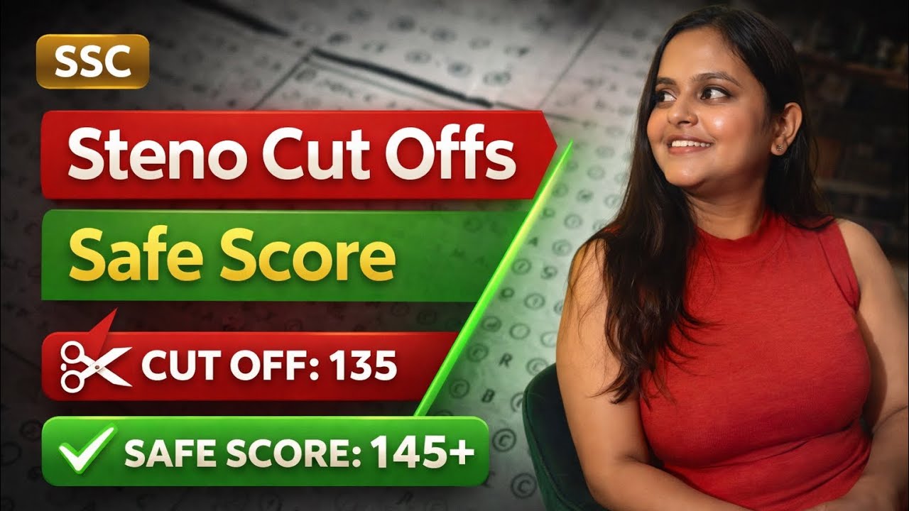 🎯 SSC Stenographer 2026 Safe Score | Cut Off Analysis for SSC Steno 2026 🔥