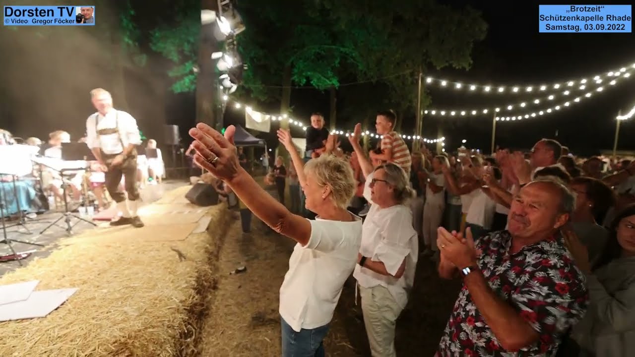 „Brotzeit“ Schützenkapelle Rhade; 03.09.2022; Video-Clip 8 (28:12 Minuten); Block 3 „Schunkel-Runde“