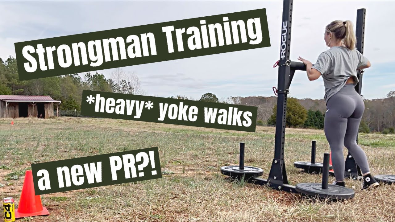 Strongman Training | Yoke Walks *workout vlog*