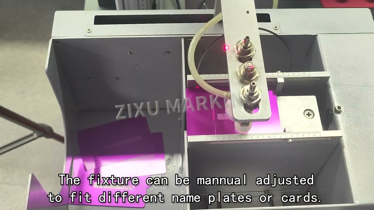 See Our Automated Nameplate MOPA Laser Marking Machine at Work!