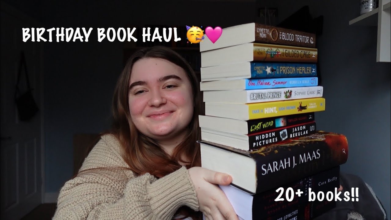HUGE birthday book haul🥳🩷
