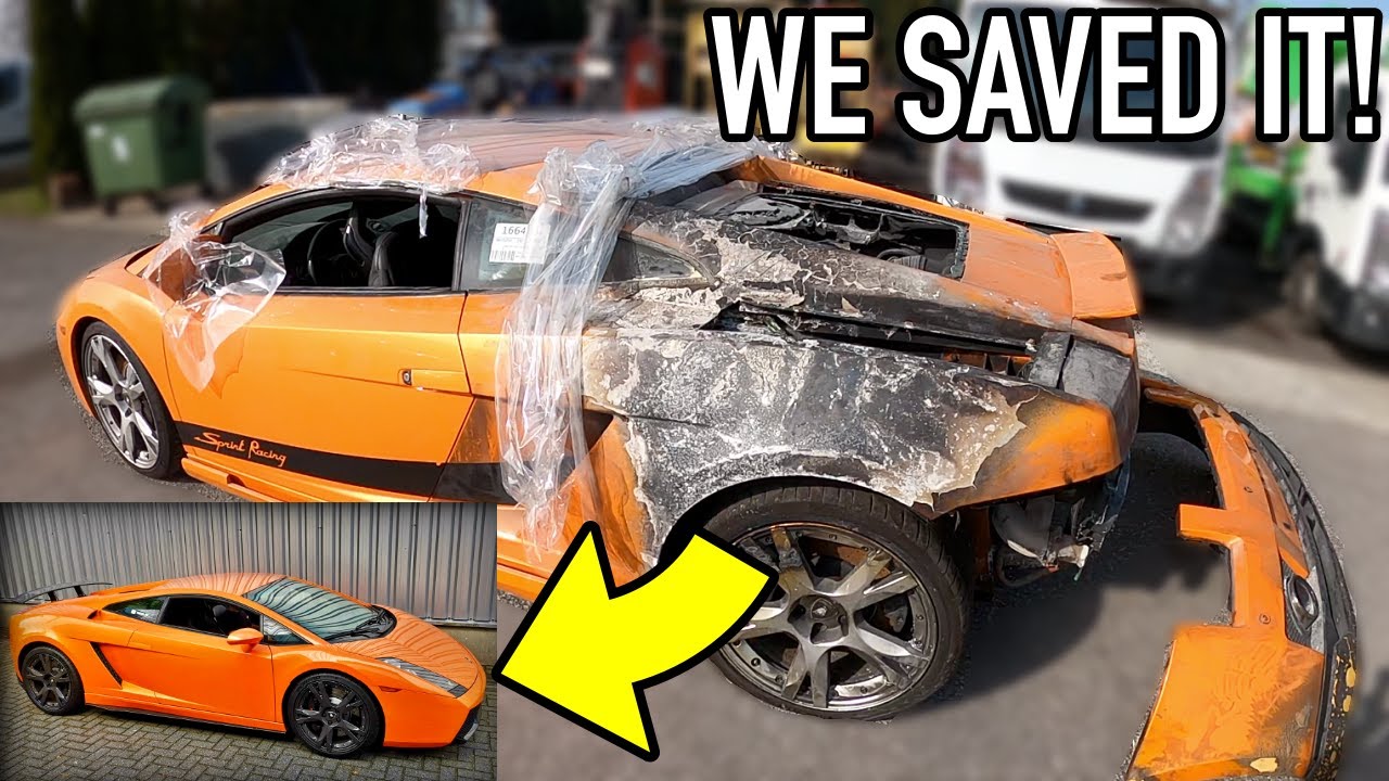 Rebuilding Crazy Burnt Damage LAMBORGHINI In 10 min! | Restoration