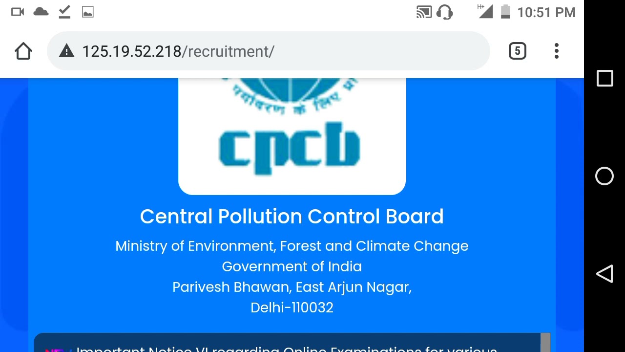 #Central pollution control board answer key || CPCB answer key available