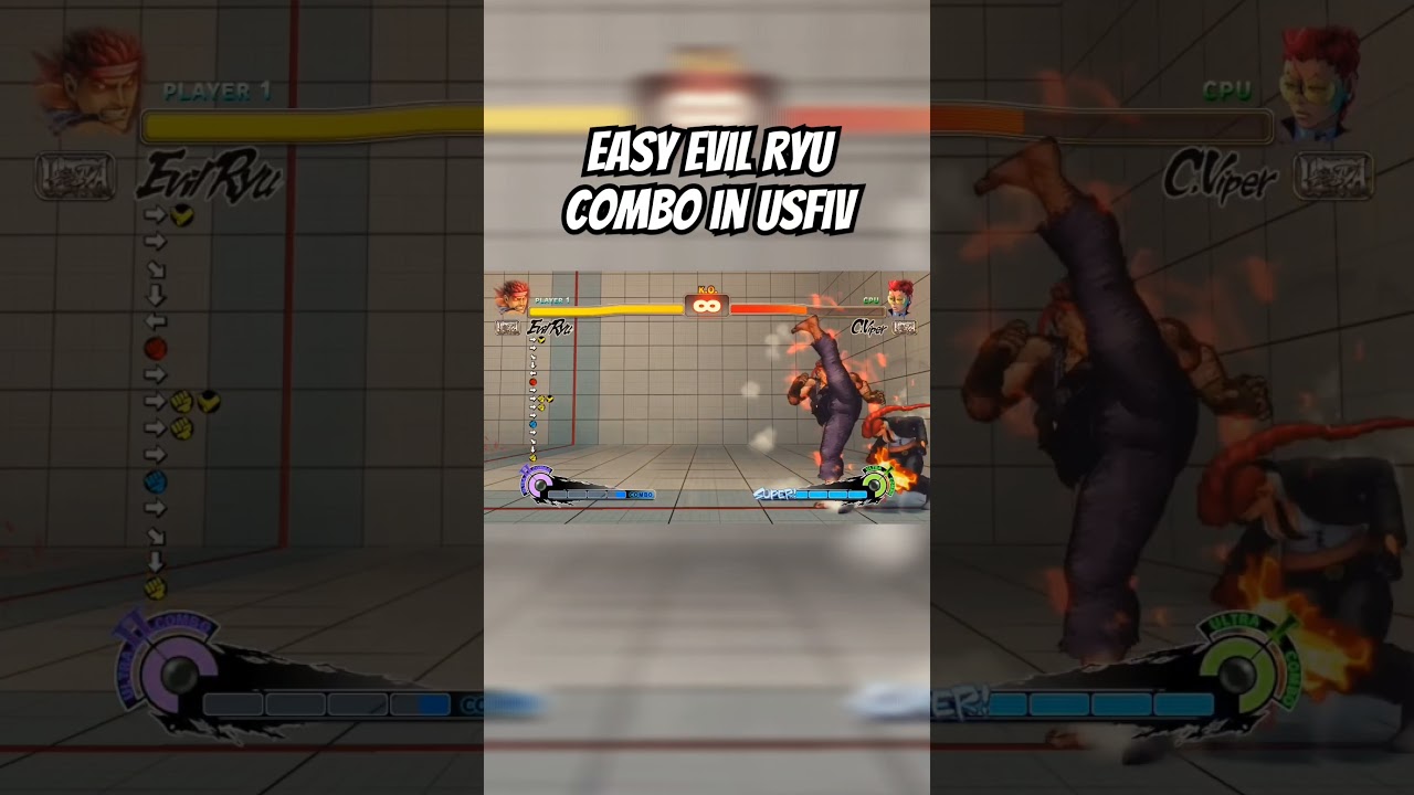 How Easy is This Evil Ryu Combo in Ultra Street Fighter IV #usf4 #evilryu