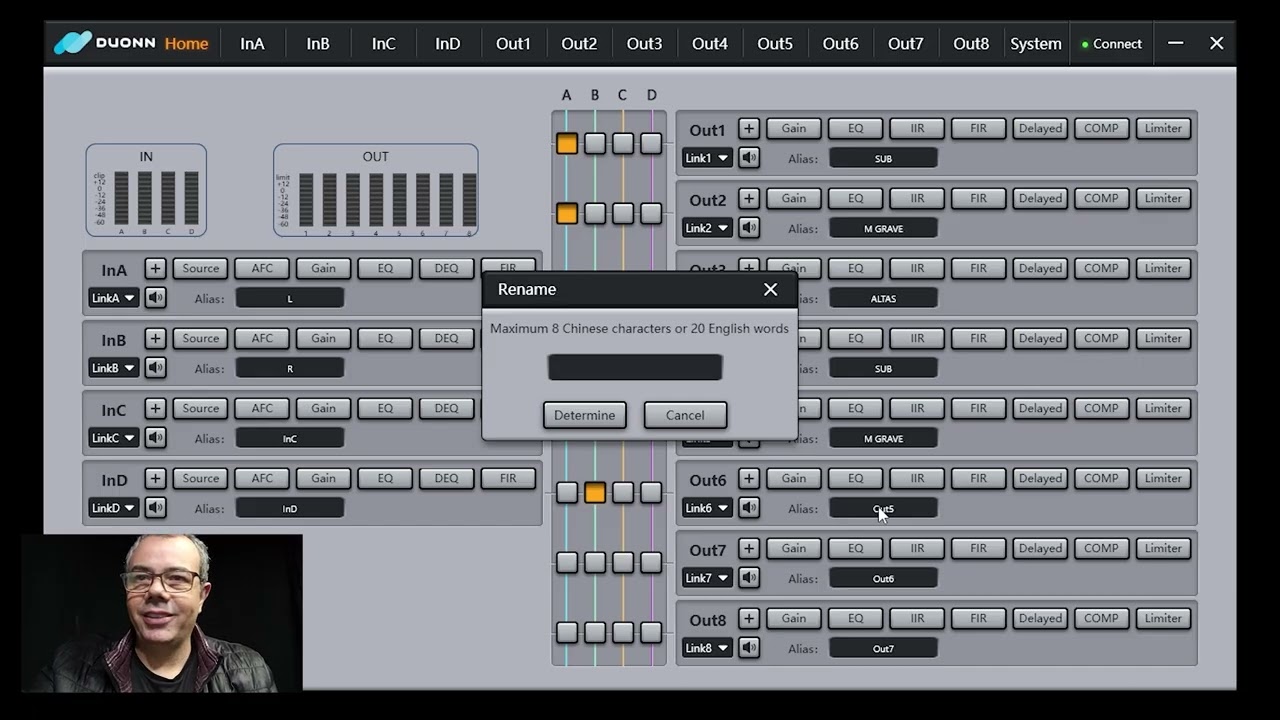DUONN PRISMA 480 conectando e entendendo o aparelho NO uso para PA - PROCESSADOR de SOM parte 01