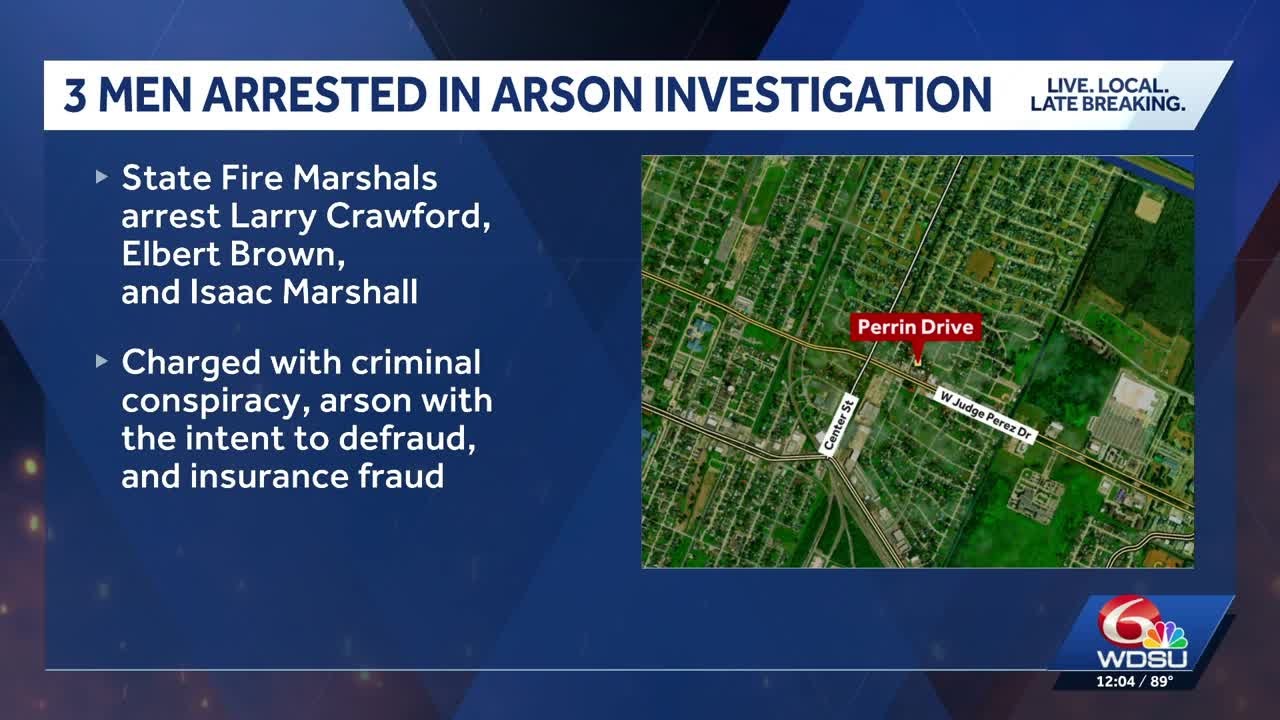 Three people arrested, accused of intentionally setting house fire in Arabi