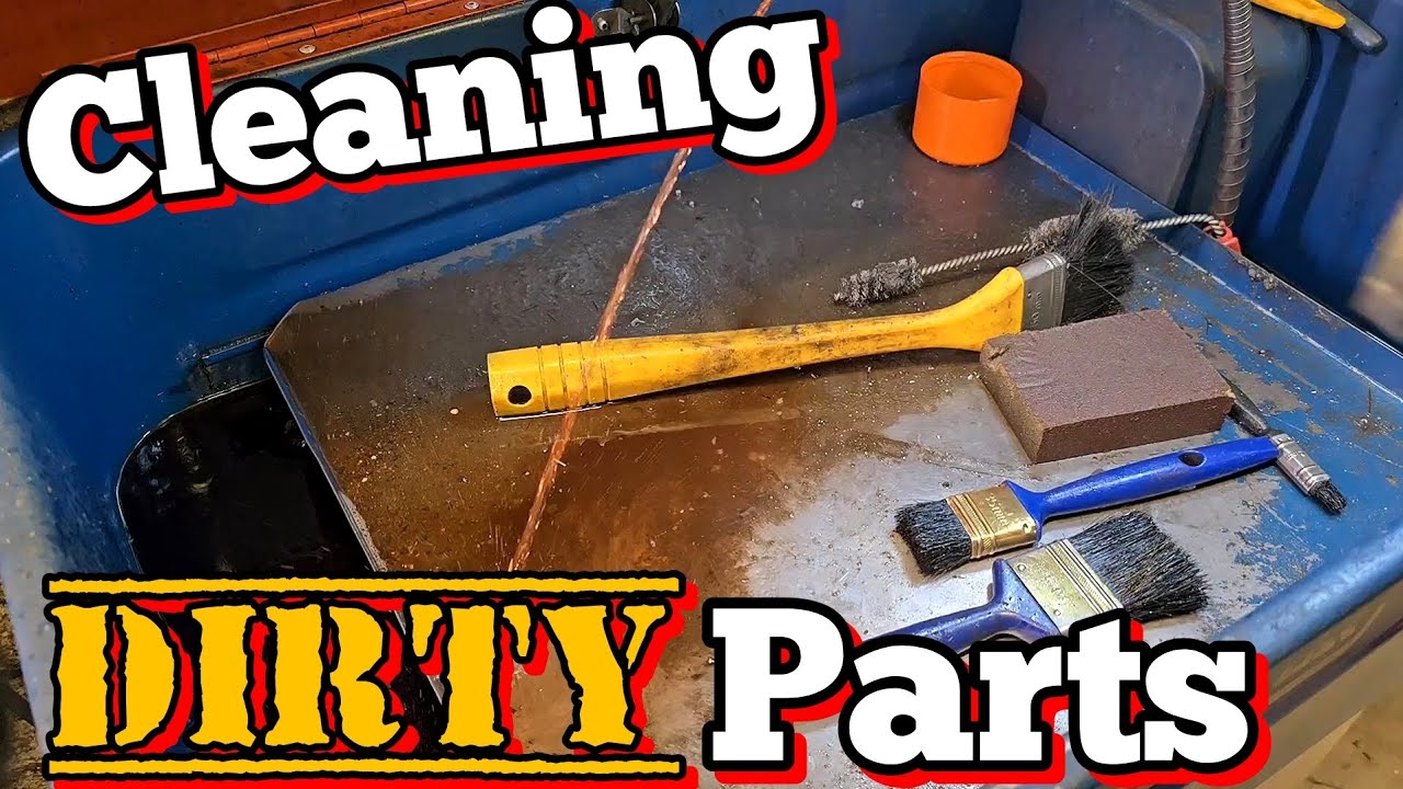 50 Minute video of washing dirty power tool parts in a parts washer.