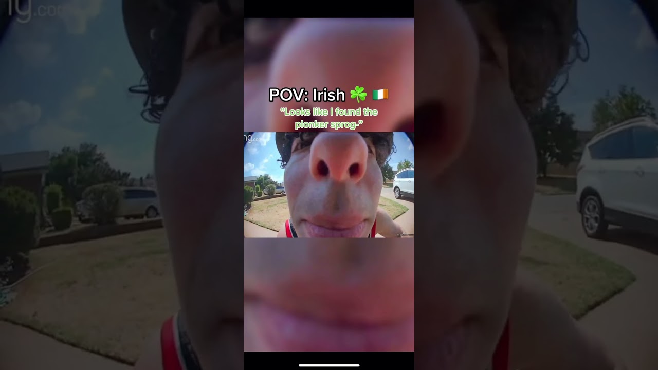 POV: Irish☘️🇮🇪 (Ring Doorbell Meme)