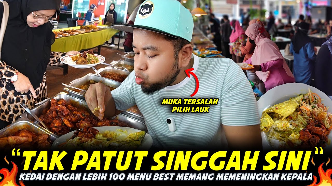 MANA PELANGGAN TAK MARAH...BOLEH JADI BEREJAM PILIH LAUK..PENING Pilih Lauk Kedai POKOK BELACAN IPOH