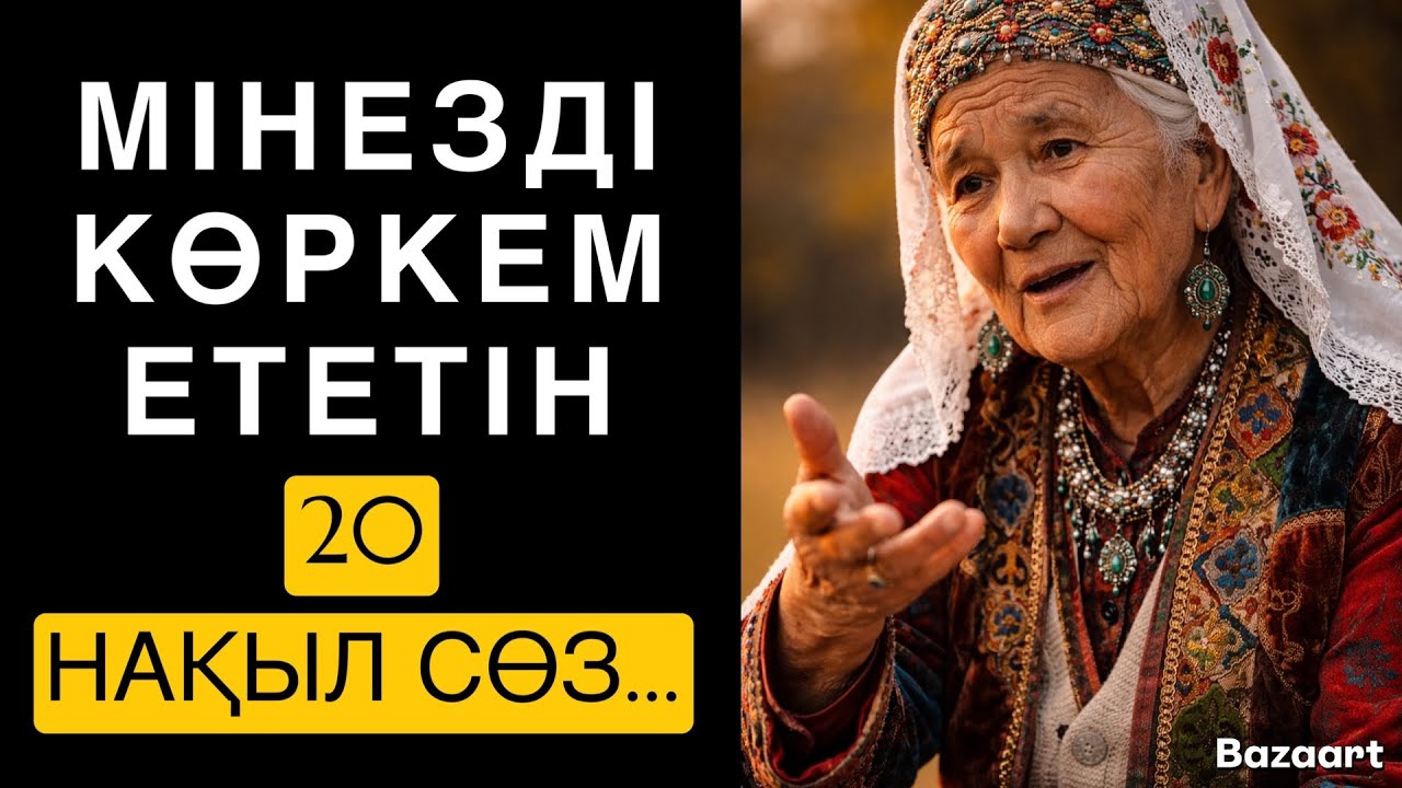 МІНЕЗДІ КӨРКЕМДЕЙТІН 20 НАҚЫЛ СӨЗ … / НАҚЫЛ СӨЗ / ДАНАЛЫҚ СӨЗ /