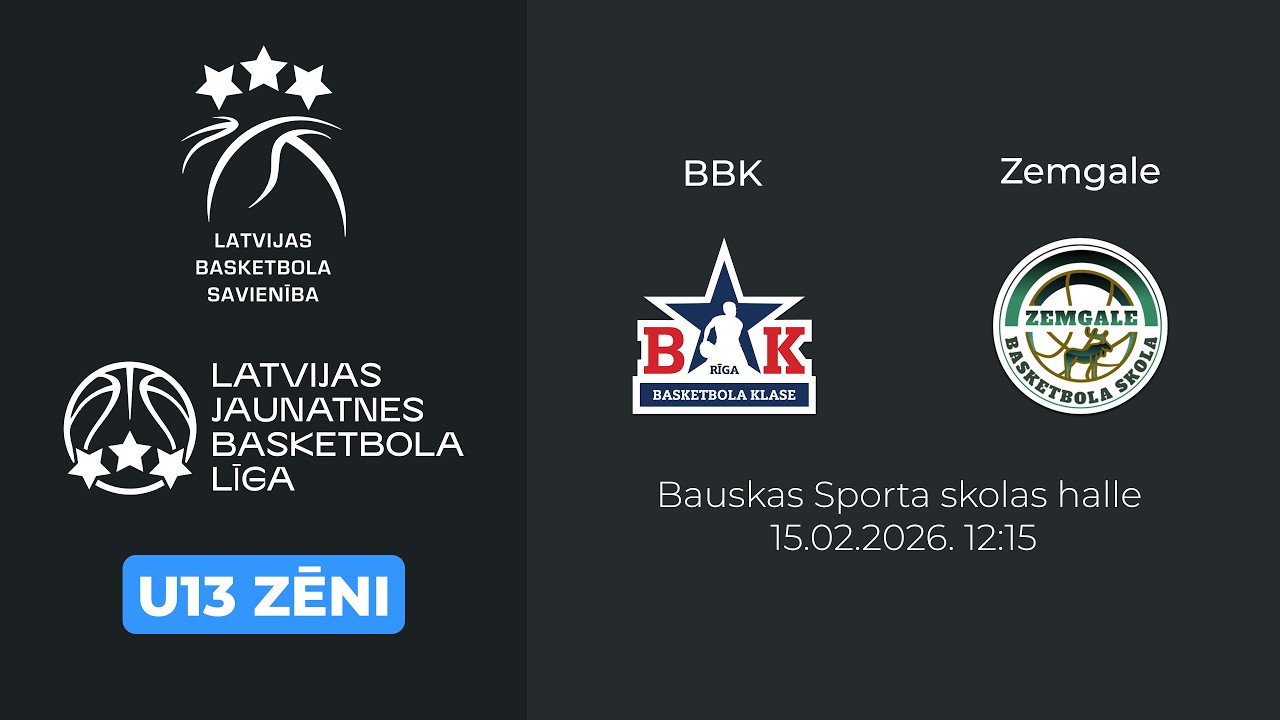 2026.02.15 LJBL U13 Game 16 (BBK vs Zemgale)