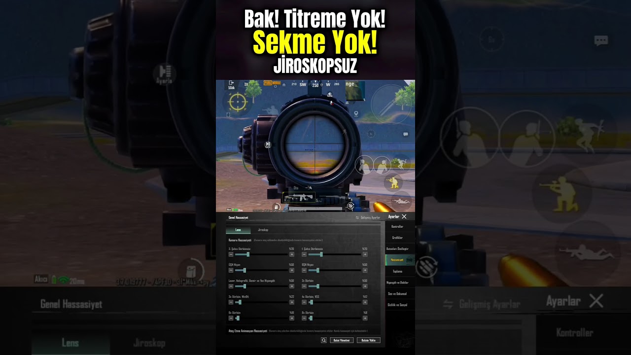 En İyi Jiroskopsuz Hassasiyet ayarı, #pubgmnextstarprogram #pubgmobile #pubgmobilec8s23