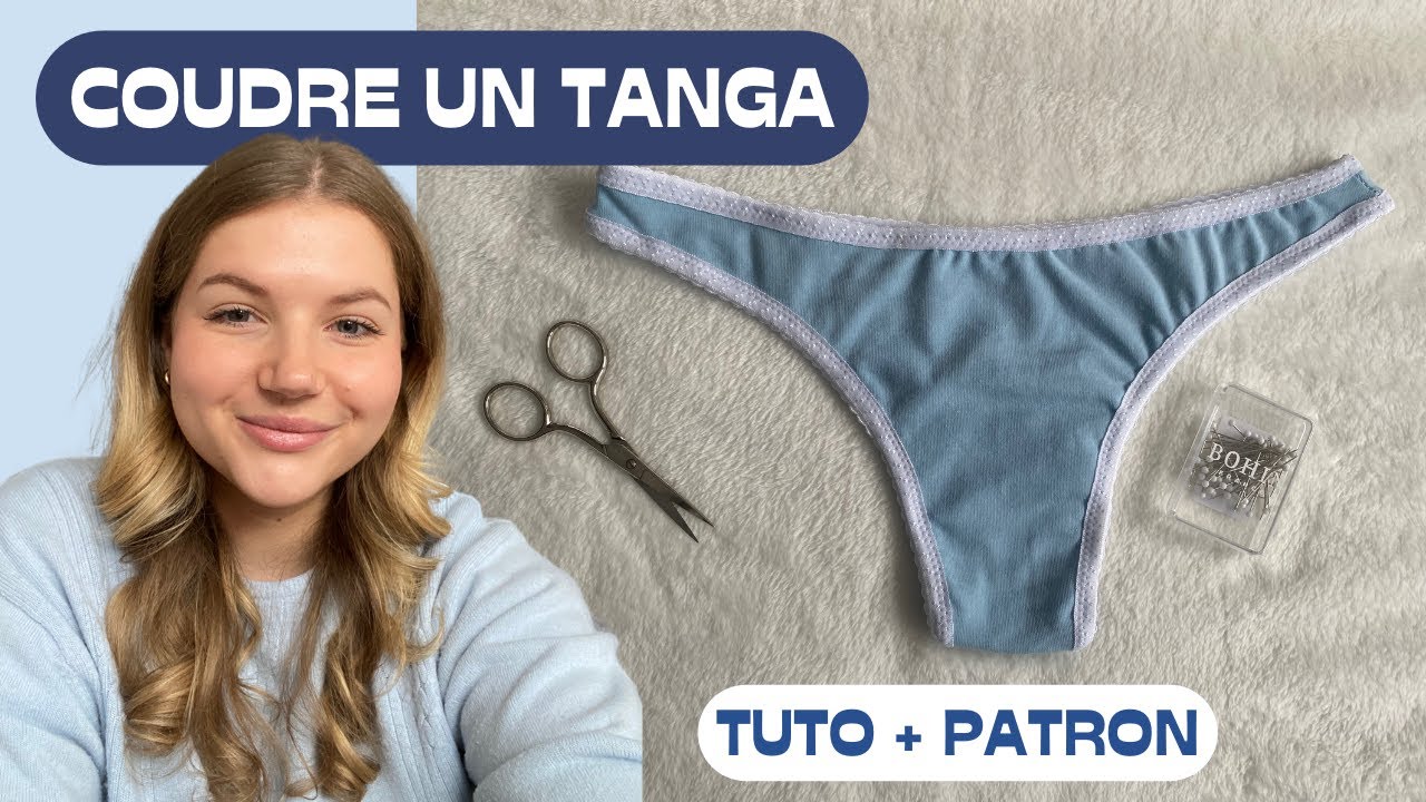 🎀 Coudre le tanga (élastique cavalier) : tuto + patron