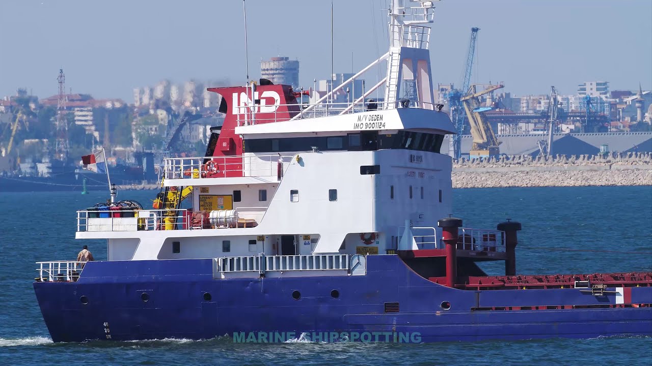 DEDEM, IMO 9001124 - General Cargo - Container Ship - Ship Spotting 4K 50fps