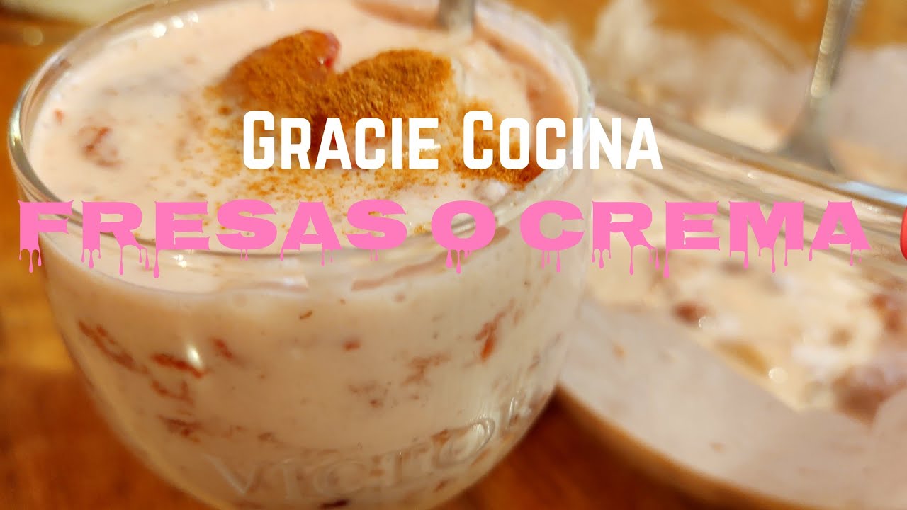 CÓMO PREPARAR DELICIOSAS FRESAS CON CREMA 🍓🍓🍓🤤