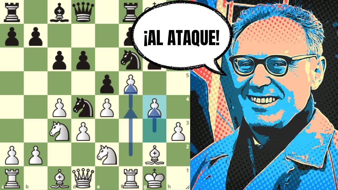 ESPECTACULAR ATAQUE DE PEONES 🚀: Botvinnik vs Sherbakov (URSS, 1955)