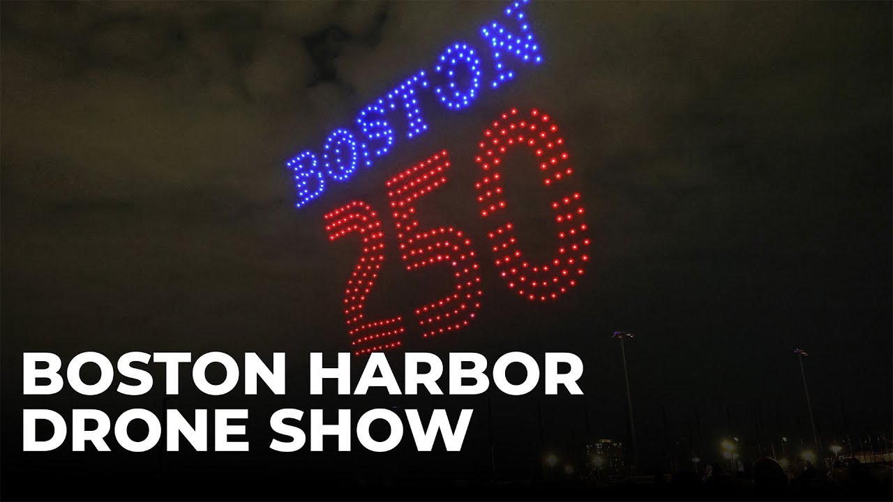 Boston 250 Opening Ceremony - Boston Harbor Drone Show